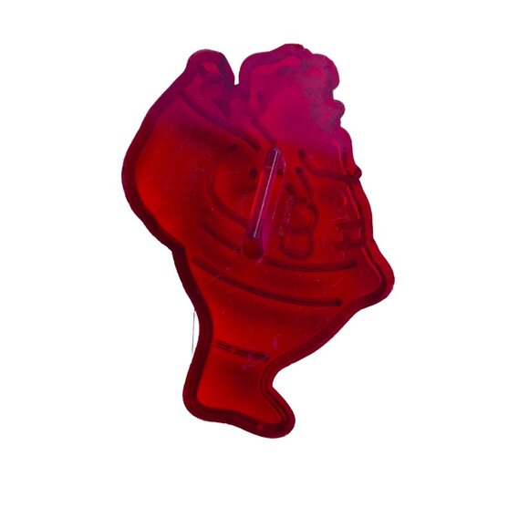 Vintage Red Loma Ft. Worth Plastic Cookie Cutter - Picture 1 of 4